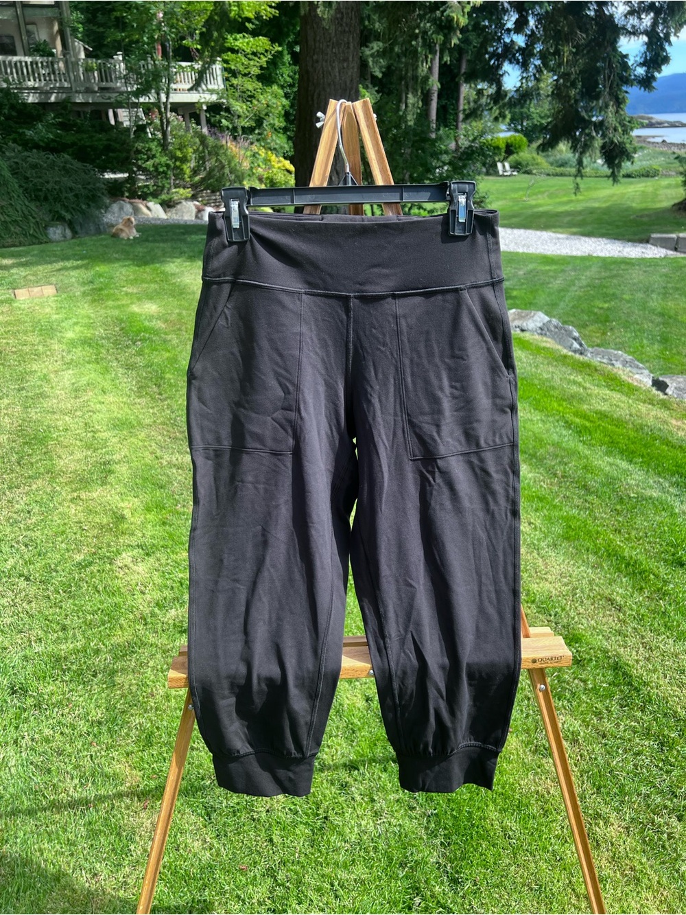 Lululemon Cropped Jogger Pants Black Size 8 | Lightweight Athleisure